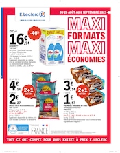 Catalogue Supermarchés E.Leclerc en cours à Bettancourt-la-Ferrée et alentours, "MAXI FORMATS MAXI ÉCONOMIES", 88 pages, 26/08/2025 - 06/09/2025