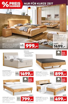Boxspringbett im porta Möbel Prospekt "PREIS HAMMER" mit 16 Seiten (Hamburg)