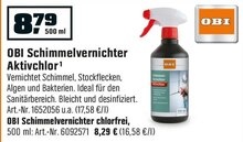 OBI Velbert - Schimmelvernichter Aktivchlor Schimmelvernichter Aktivchlor Angebot bei OBI Velbert im Prospekt "MACH’S DIR GEMÜTLICH."