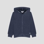 Sweat zippé à capuche bleu marine garçon en promo chez La Halle Sweat zippé à capuche bleu marine garçon dans le catalogue La Halle