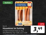 Aktuelle Wiener Würstchen Angebote bei Konsum in Dresden Aktuelles Käsewiener im Saitling Angebot bei Konsum in Dresden ab 3,49 €