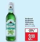 Nordhausen Pfefferminz Likör Angebote von Nordbrand bei Marktkauf Rodgau für 3,99 €