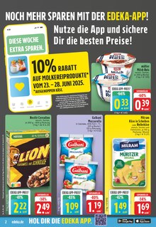 EDEKA Prospekt der Woche "Aktuelle Angebote" Seite 2, 23.06.2025 bis 28.06.2025 für Köln Aktueller EDEKA Prospekt "Aktuelle Angebote" Seite 2 von 24 Seiten für Köln