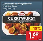 Currywurst oder Currykrakauer im Netto Marken-Discount Prospekt Currywurst oder Currykrakauer von im aktuellen Netto Marken-Discount Prospekt für 1,69 €