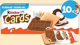 Cards biscuits lait et cacao - KINDER en promo chez Intermarché Super Issy-les-Moulineaux à 1,87 €