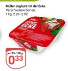 Joghurt mit der Ecke im Angebot bei GLOBUS in Neubrandenburg Joghurt mit der Ecke Angebote von Müller bei GLOBUS Neubrandenburg für 0,33 €