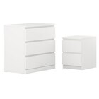 Schlafzimmermöbel 2er-Set weiß im Angebot bei IKEA in Wolfenbüttel Schlafzimmermöbel 2er-Set weiß Angebote von MALM bei IKEA Wolfenbüttel für 119,98 €