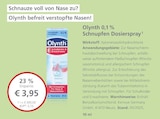 LINDA Premiumapotheke - Olynth 0,1 % Schnupfen Dosierspray Angebot im Prospekt Olynth 0,1 % Schnupfen Dosierspray bei LINDA Premiumapotheke im Prospekt "" für 3,95 €