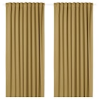 2 Gardinenschals (abdunk.) beigegelb/mit Gardinenband 145x300 cm Angebote von MAJGULL bei IKEA Cuxhaven für 45,99 €