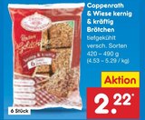 Kernig & Kräftig Brötchen Angebote von Coppenrath & Wiese bei Netto Marken-Discount Gera für 2,22 €