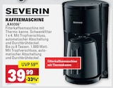 Kaffeemaschine KA9306 Angebote von Severin bei E center Mainz für 39,99 €