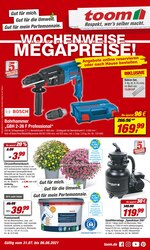 toom Baumarkt Prospekt für Elsterwerda mit 16 Seiten toom Baumarkt Prospekt für Elsterwerda: "WOCHENWEISE MEGAPREISE!", 16 Seiten, 31.07.2021 - 06.08.2021