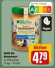 Mandelmus von REWE Bio für 4,79 € bei REWE im Angebot Mandelmus von REWE Bio im aktuellen REWE Prospekt