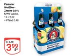 Weißbier-Zitrone 0,0 % im Angebot bei GLOBUS in Braunschweig Weißbier-Zitrone 0,0 % Angebote von Paulaner bei GLOBUS Braunschweig für 3,99 €