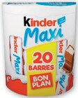 Barres chocolat Maxi - KINDER MAXI en promo chez Hyper U Rouen à 2,54 €