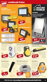 Aktueller Sonderpreis Baumarkt Prospekt mit LED-Lampe, "... da, wo viel für wenig drin ist!", Seite 13