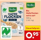 Haferflocken extra zart im Netto Marken-Discount Prospekt Haferflocken extra zart von BioBio im aktuellen Netto Marken-Discount Prospekt für 0,95 €