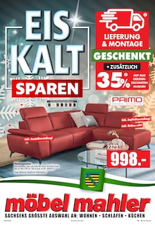 Möbel Mahler Siebenlehn Prospekt EISKALT SPAREN mit 16 Seiten