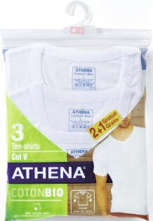 Lot de 2 tee-shirts col rond + 1 offert - Géant Casino à Grenoble Lot de 2 tee-shirts col rond + 1 offert en promo chez Géant Casino Grenoble à 19,90 €