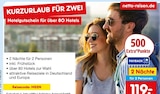 Hotelgutschein für über 80 Hotels Angebote von netto-reisen.de bei Netto Marken-Discount Wuppertal für 119,00 €