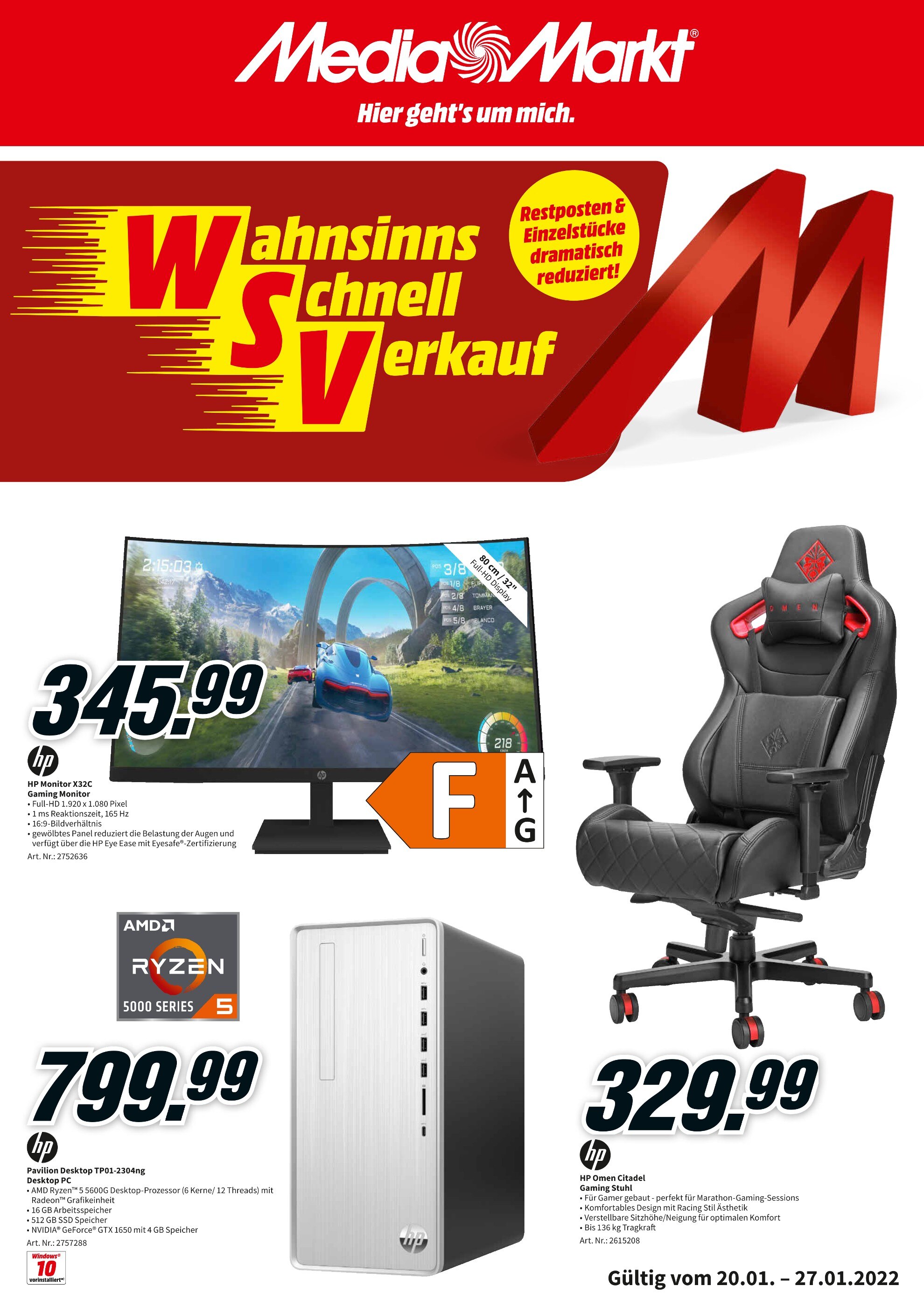 Media-Markt Prospekt für Großbothen mit 2 Seiten Media-Markt Prospekt für Großbothen: "Top Angebote", 2 Seiten, 20.01.2022 - 27.01.2022