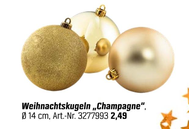 OBI Florstadt - Weihnachtskugeln „Champagne“ Weihnachtskugeln „Champagne“ Angebot bei OBI Florstadt im Prospekt WILLKOMMEN IM OBI WEIHNACHTSMARKT!