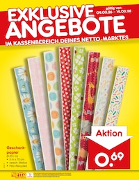 Geschenkpapier Angebot im aktuellen Netto Marken-Discount Prospekt auf Seite 52