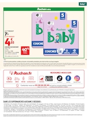 Promos Couches dans le catalogue "25 JOURS AUCHAN" de Auchan Supermarché Couches en promo dans le catalogue Auchan Supermarché à la page 35