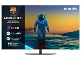 55 Zoll OLED Fernseher im MediaMarkt Saturn Prospekt 55OLED810 OLED Ambilight TV (Flat, 55 Zoll / 139 cm, UHD 4K, SMART TV, Ambilight) von PHILIPS im aktuellen MediaMarkt Saturn Prospekt für 1.099,00 €