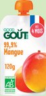 Gourde de fruits mangue bio dès 4 mois - GOOD GOÛT en promo chez Intermarché Express Gourde de fruits mangue bio dès 4 mois - GOOD GOÛT dans le catalogue Intermarché Express