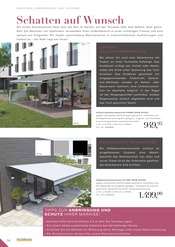Sonnensegel im RHG Baucentrum Prospekt in Plauen Aktueller RHG Baucentrum Prospekt mit Sonnensegel, "Der Katalog für Gartengestaltung, Gartenpflege und Gartenfreizeit.", Seite 306