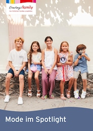 Ernstings family Prospekt für Hamburg mit 1 Seite Ernstings family Prospekt für Hamburg: "Mode im Spotlight", 1 Seite, 16.05.2025 - 04.06.2025