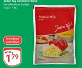 Geriebener Käse Mozzarella Angebote von Jeden Tag bei GLOBUS Mannheim für 1,79 €