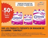 -50% Sur le 2ème produit acheté Avantage appliqué sur le produit le moins cher Sur les produits présents en magasin de la gamme "CONTREX". - CONTREX en promo chez E.Leclerc -50% Sur le 2ème produit acheté Avantage appliqué sur le produit le moins cher Sur les produits présents en magasin de la gamme "CONTREX". - CONTREX dans le catalogue E.Leclerc