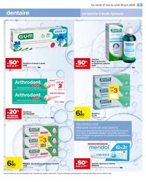 Prix et réduction Dentifrice dans le prospectus Carrefour en cours Offre Dentifrice dans le catalogue Carrefour du moment à la page 15