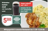 Schweinenackensteak bei GLOBUS im Zell Prospekt für 5,00 €
