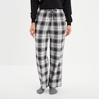 Pantalon de pyjama en coton ajusable gris foncé femme en promo chez La Halle Suresnes à 12,59 €