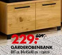 Garderobenbank bei Möbel Kraft in Berlin Garderobenbank im Angebot bei Möbel Kraft Berlin für 229,00 €