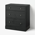 Kommode mit 3 Schubladen schwarz Angebote von HAVSTA bei IKEA Marl für 169,00 €