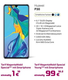 inovacom Lindlar - Smartphone P30 Smartphone P30 Angebot bei inovacom Lindlar im Prospekt "Endlich Wlan in allen Ecken"