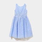 Robe cérémonie sans manches à sequins bleu ciel fille dans le catalogue La Halle