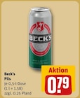 Aktuelles Beck’s Pils Angebot bei REWE in Fürth ab 0,79 €