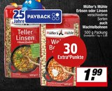 E center Velen - Müller’s Mühle Erbsen oder Linsen Angebot im Prospekt Müller’s Mühle Erbsen oder Linsen bei E center im Velen Prospekt für 1,99 €