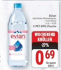 natürliches Mineralwasser von Evian im aktuellen E center Prospekt