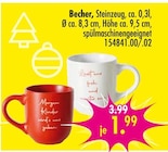 Becher für 1,99 € bei SB Möbel Boss im Angebot Becher im aktuellen SB Möbel Boss Prospekt