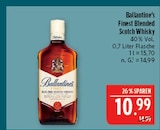 Finest Blended Scotch Whisky Angebote von Ballantine's bei Marktkauf Altenburg für 10,99 €