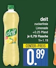 zuckerfreie Limonade von deit im aktuellen EDEKA Prospekt für 0,89 €