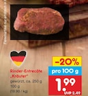 Aktuelles Rinder-Entrecôte "Kräuter" Angebot bei Netto Marken-Discount in Hamburg ab 1,99 €