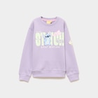 Sweat manches longues Stitch parme fille en promo chez La Halle Sweat manches longues Stitch parme fille dans le catalogue La Halle