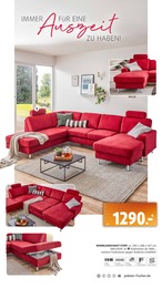 Wohnlandschaft im Polstermöbel Fischer Prospekt "PERSONAL-KAUFTAGE" auf Seite 6